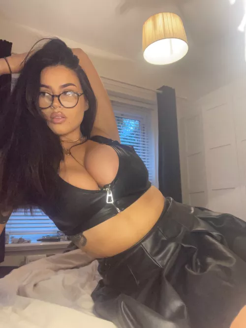 Are you bored of seeing my leather bra yet? by troubledodyssey