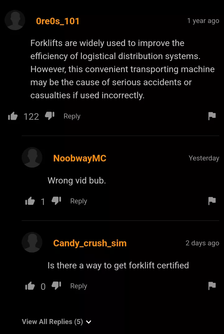 Are YOU forklift certified?? posted by LordNuxinor