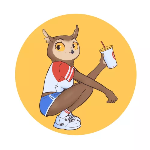 🦉(art by me) by bluejam9