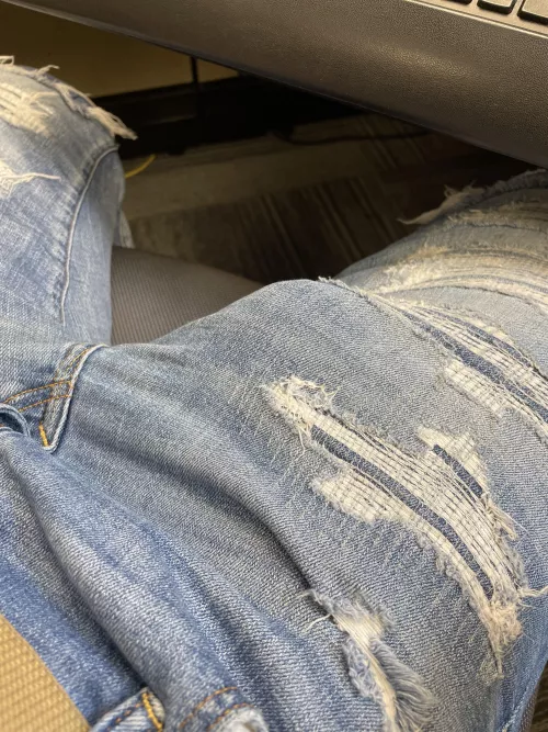 Bulging at work by InPublicIsBest