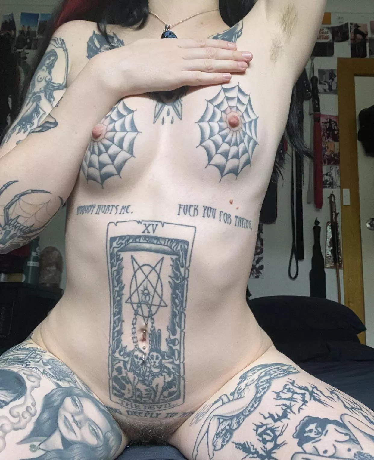 Growing out slowly but surely🖤 posted by ropesandchainss