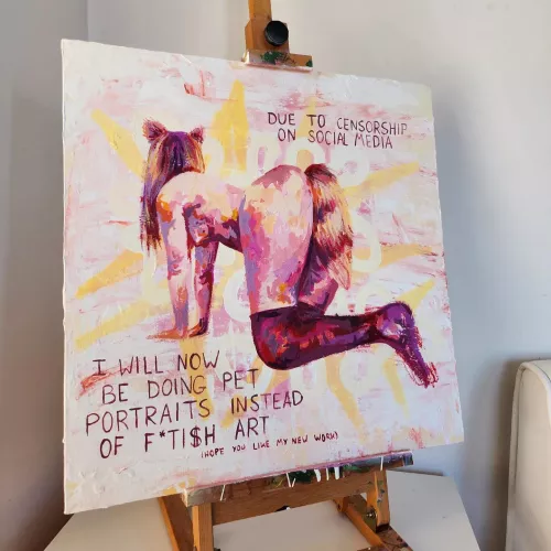 'I am a pet portrait artist' by me by ham-sandwitch47