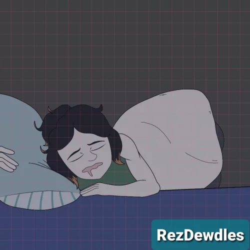 {Image} Vivian's Sleep-Eating (Art by RezDewdles) by RezDewdles