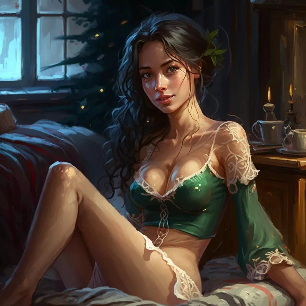 My Shy Elf being seductive posted by SendDndCharacters