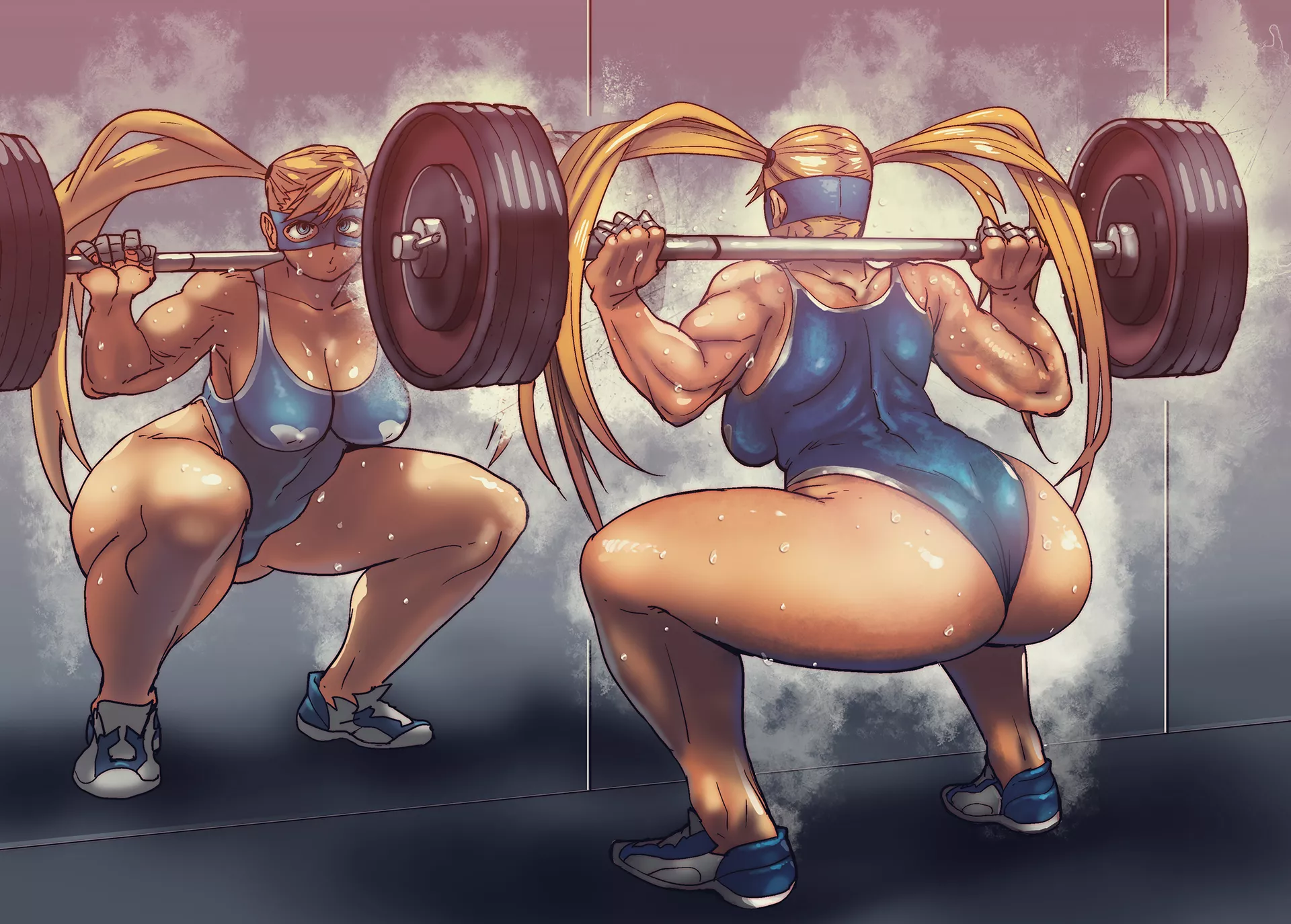 Rainbow Mika does squats (ButcherBoy) [Street Fighter] posted by Ricky190