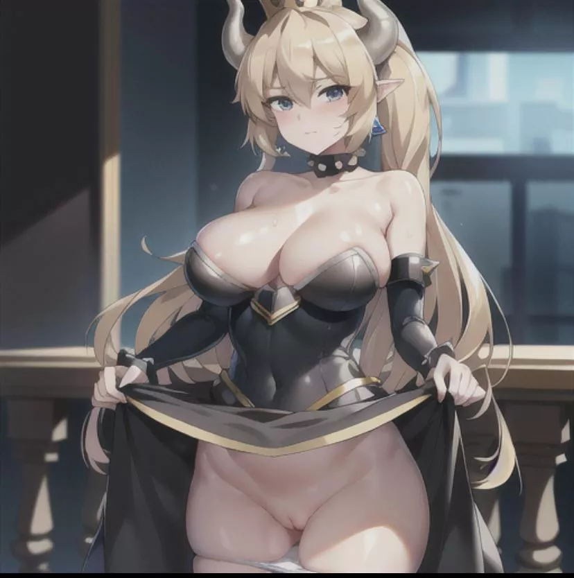 Revealing what’s under the dress posted by spamforking