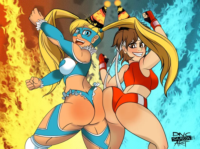 R.Mika and Sakura (DNCSamsonART) by Ricky190