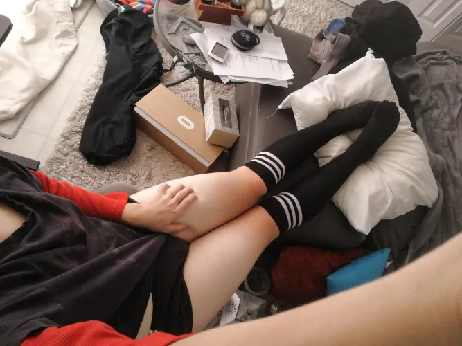 Thighs so smooth you'd swear they're Photoshopped 😜😜😜 by GiveMeAChanceMedium