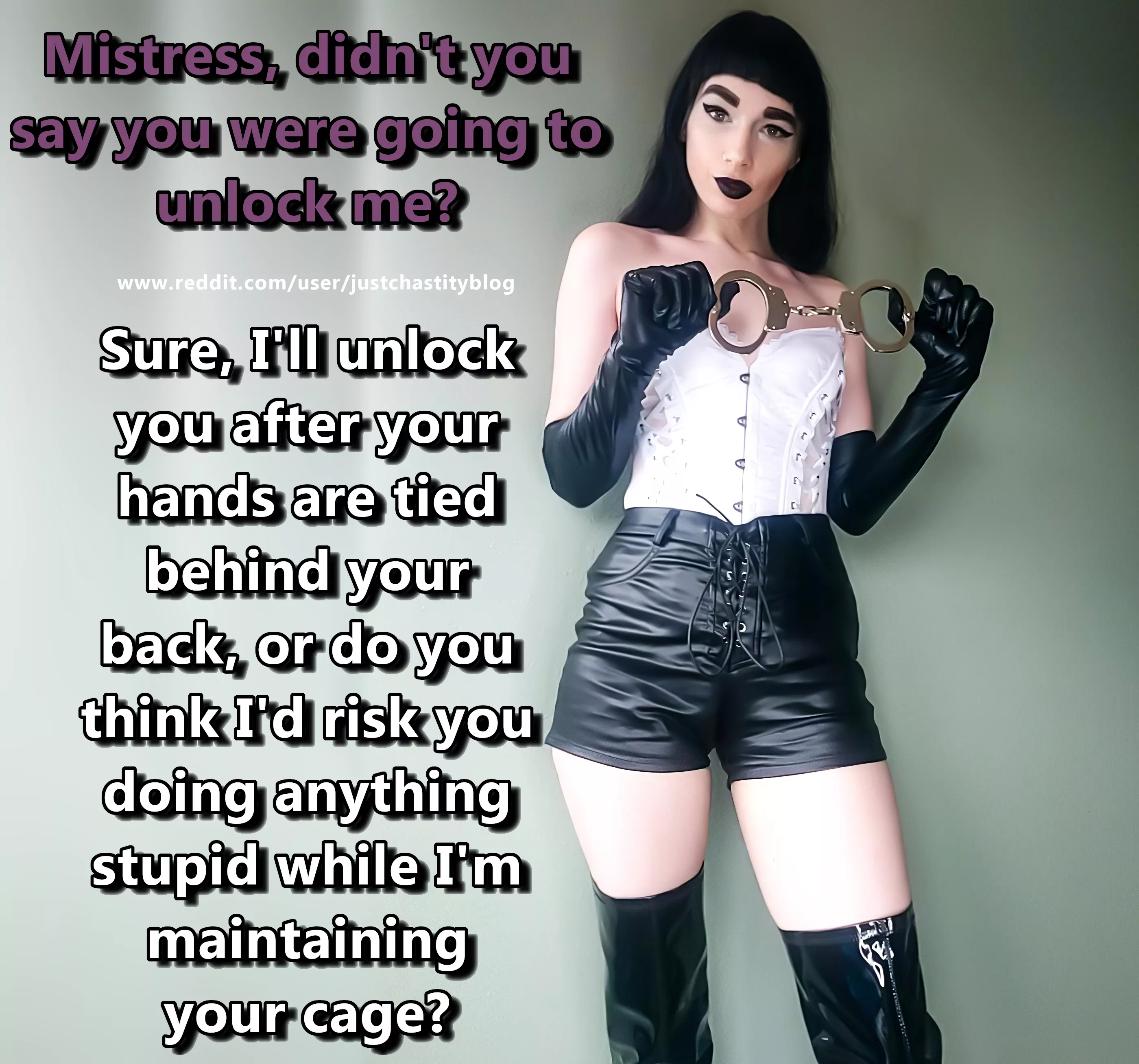 Unlocking does not mean that you can do whatever you want! posted by justchastityblog