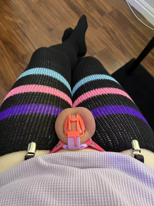 A week is the longest ive been locked before. Now im two days into my 2 week goal! by bloops22