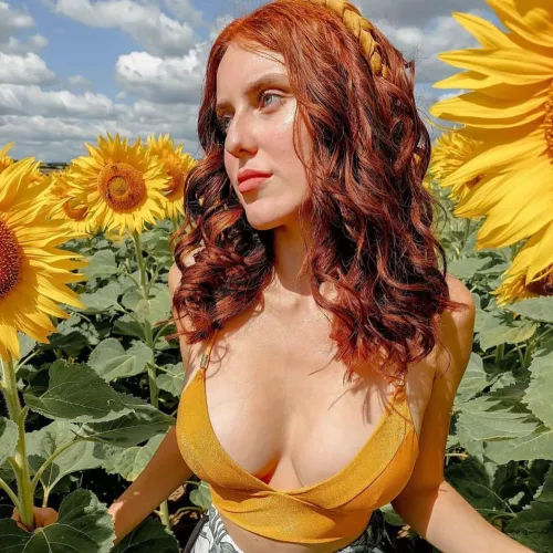 Among the sunflowers by HonestRunner