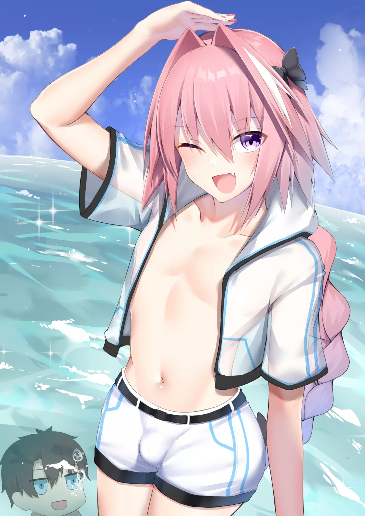 Astolfo Enjoying The Ocean ( Kitajima Yuuki) [Fate] posted by sequence_string
