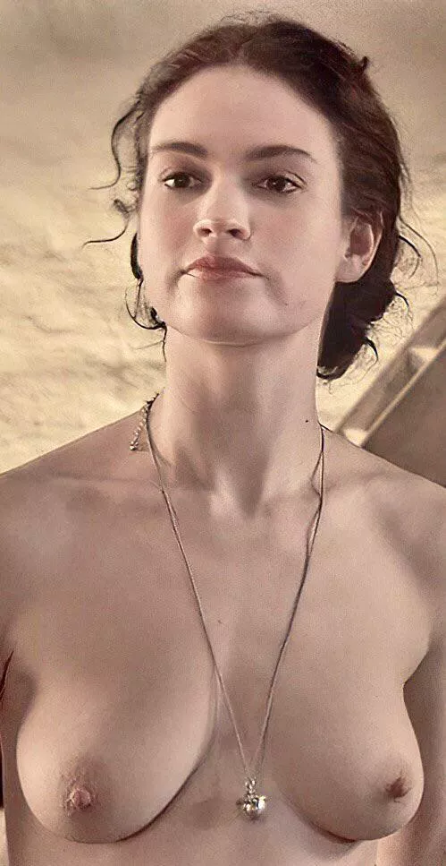 Birthday girl Lily James posted by DoubleV1790