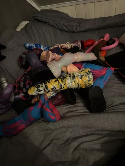 Currently weighing toys. Beyond 40kg. Bunch to go by naughtyfurry