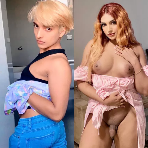 femboy to tgirl transformation 😋 by Zorilee2