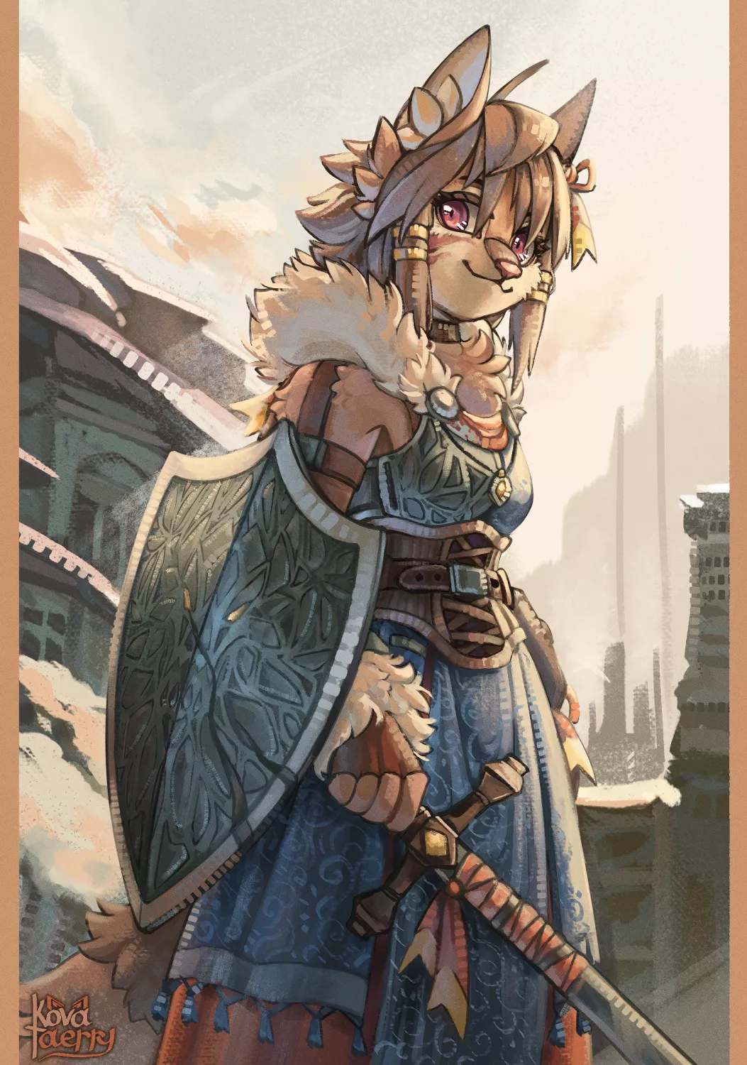 Fluffy cheeks [Art by me] posted by Kovah_Taerry