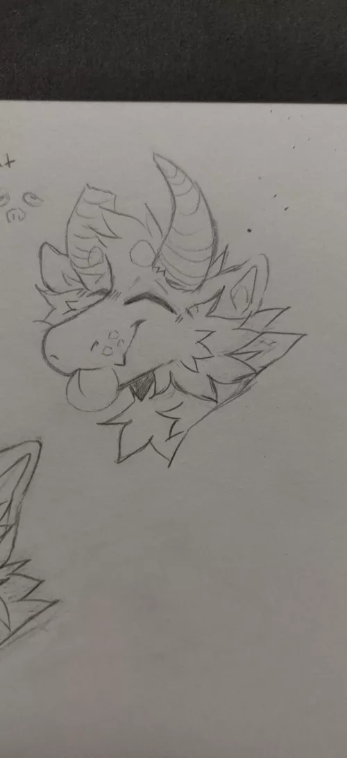 Fluffy dragon boy by FrozenBreadDrawings