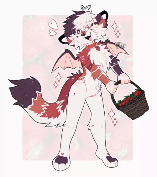 Fullbody art piece for vixifur on instagram! (Art by me) by Kittsybits