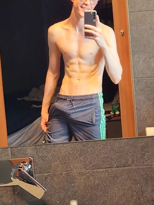 Hard to hide it during a workout by Holiday_Lecture7887