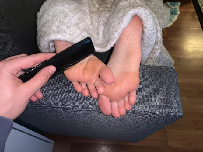 He obviously couldn’t resist my feet during my afternoon nap 😍😉 by PaulasPleasures