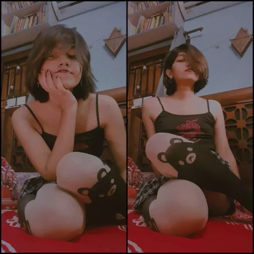 I love these stockings but i would take them off for you ; by Cutencuddli