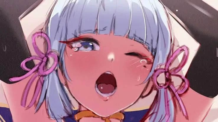 LF Color Source: Ayaka, tears, armpit, long black gloves, lewd posted by RenitValorine1