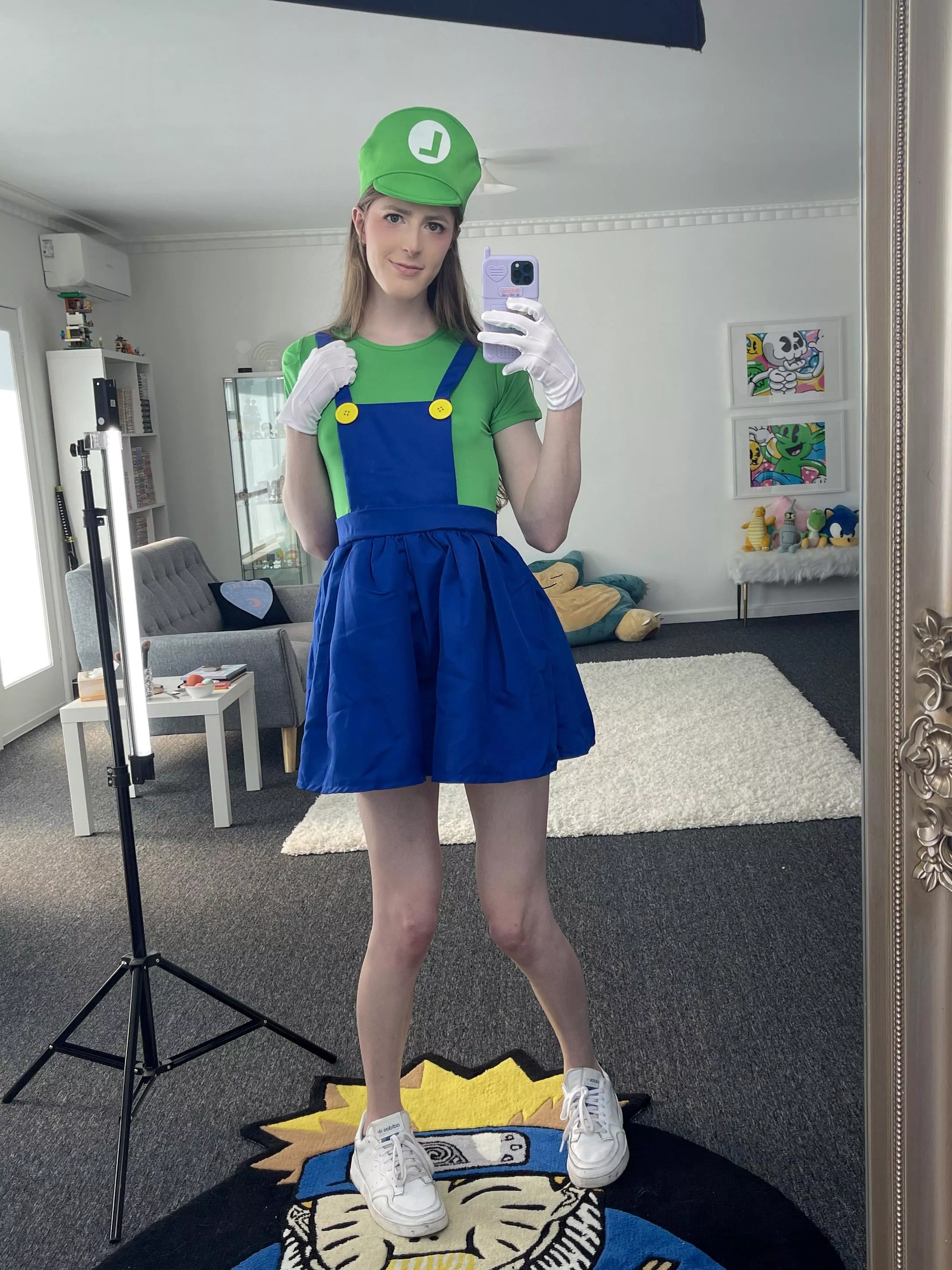 luigi but he's a cute femboy 😊 posted by lilhyper_