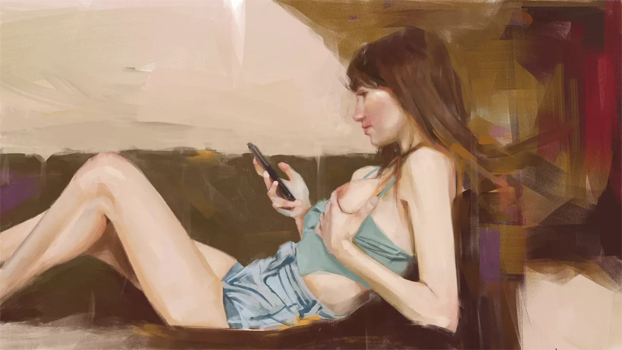 Phone Addiction 4/4 by me posted by TheRed_PolarBear