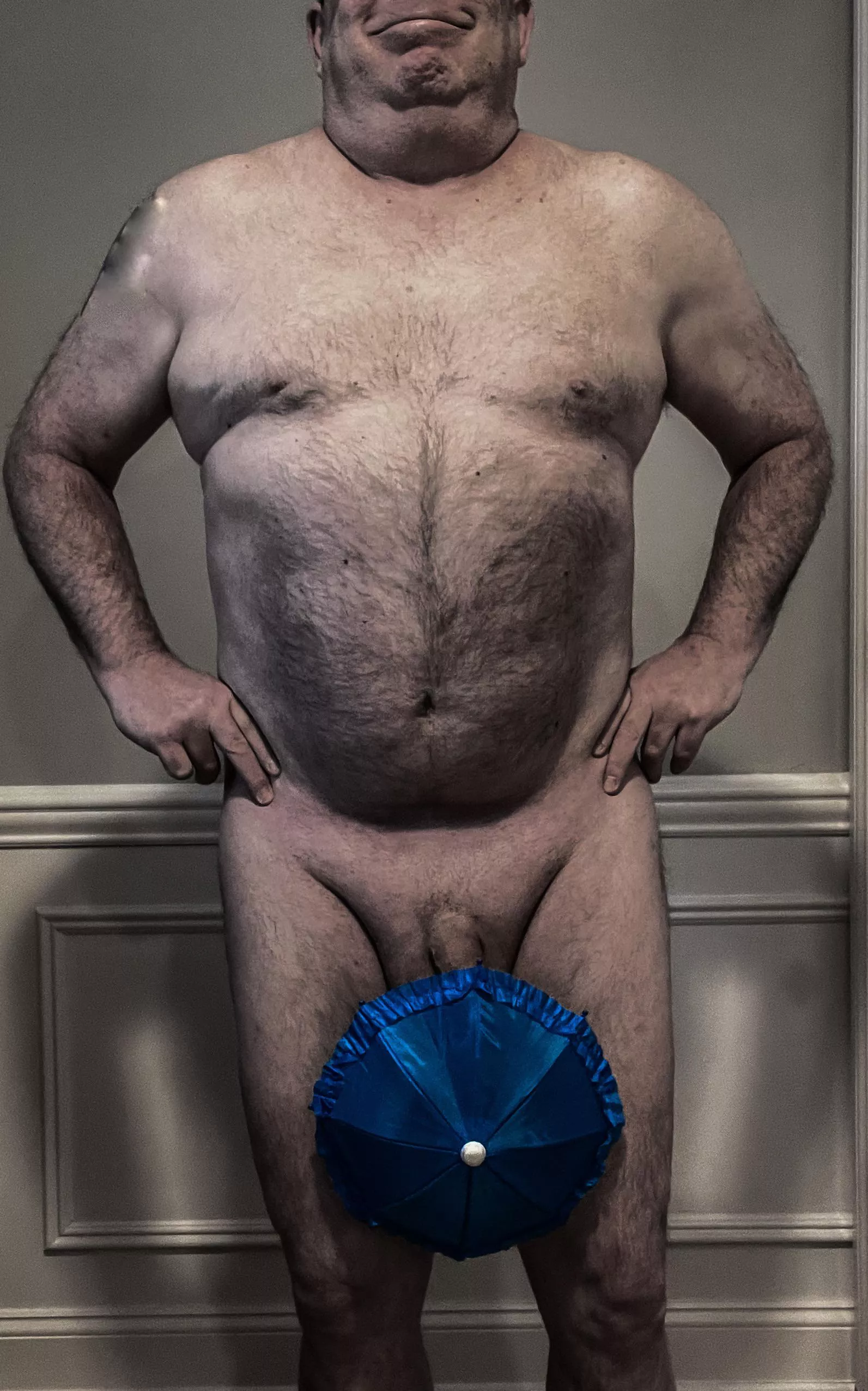 Shower Ready - Butt Don’t Ask Where The Handle Of My Mini-Umbrella Is Hooked 😳 ☔️ 😁 posted by hit2muchwlifes2x4