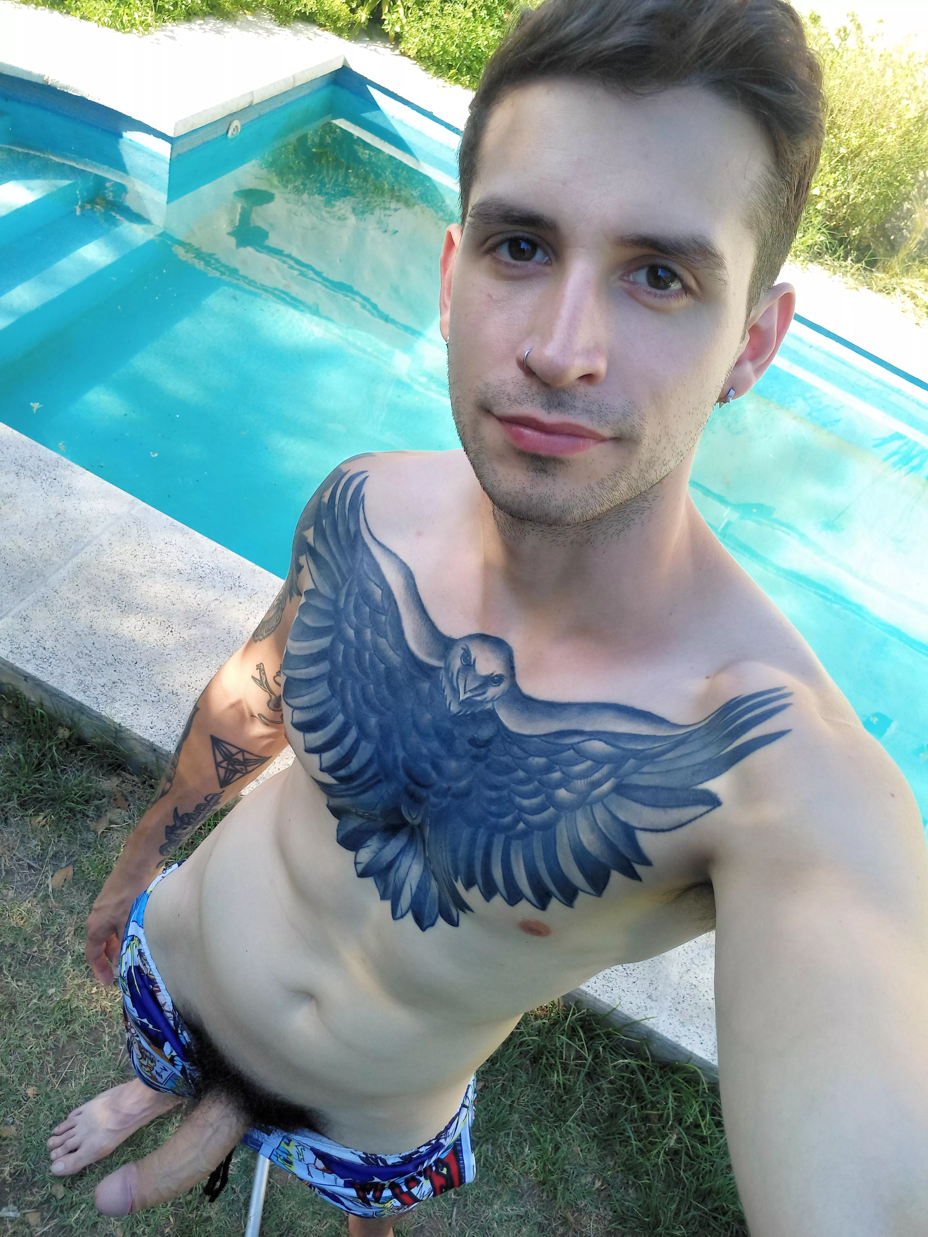 Tattoos and a nice hairy cock, will you? posted by borjeishon