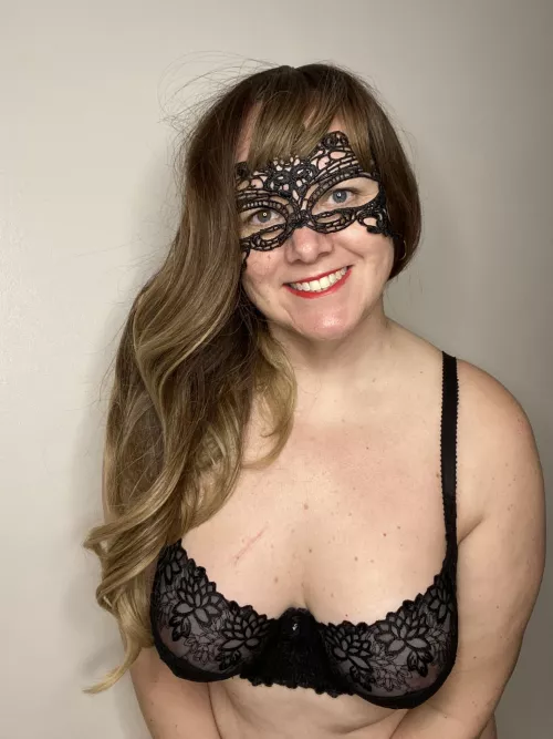 The sun is shining, I'm smiling, and I have my sexy black bra on, today is a good day 😘 by TheCurvyNurse