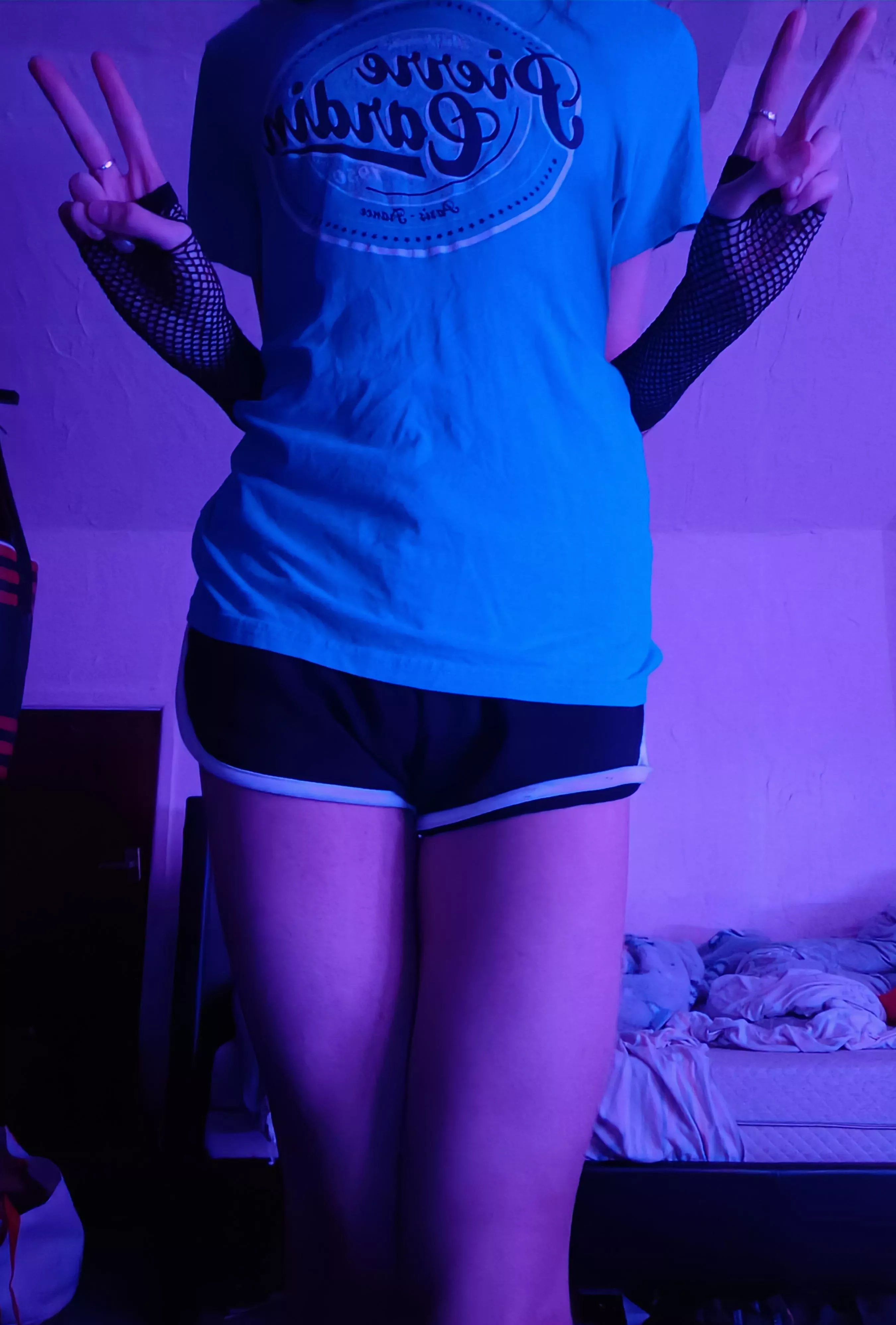 Tried a new shirt, not sure if it's cute❤️ posted by Silkiemoth95