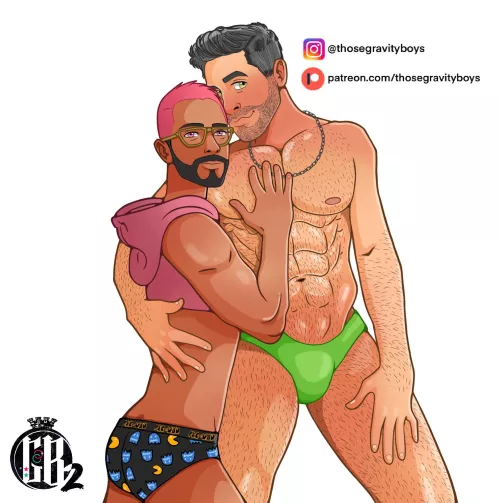 Two of my new guys! Ezra and Daddy Nikola…didn’t waste time getting to know each other 👀 (Gravity Boys links in comments) by thosegravityboys