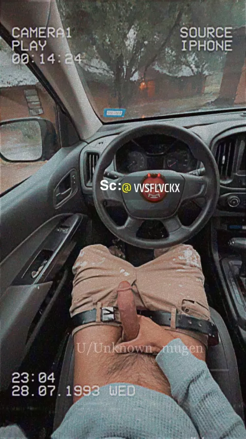 When it rains I like to have fun in my work truck by Unknown_mugen