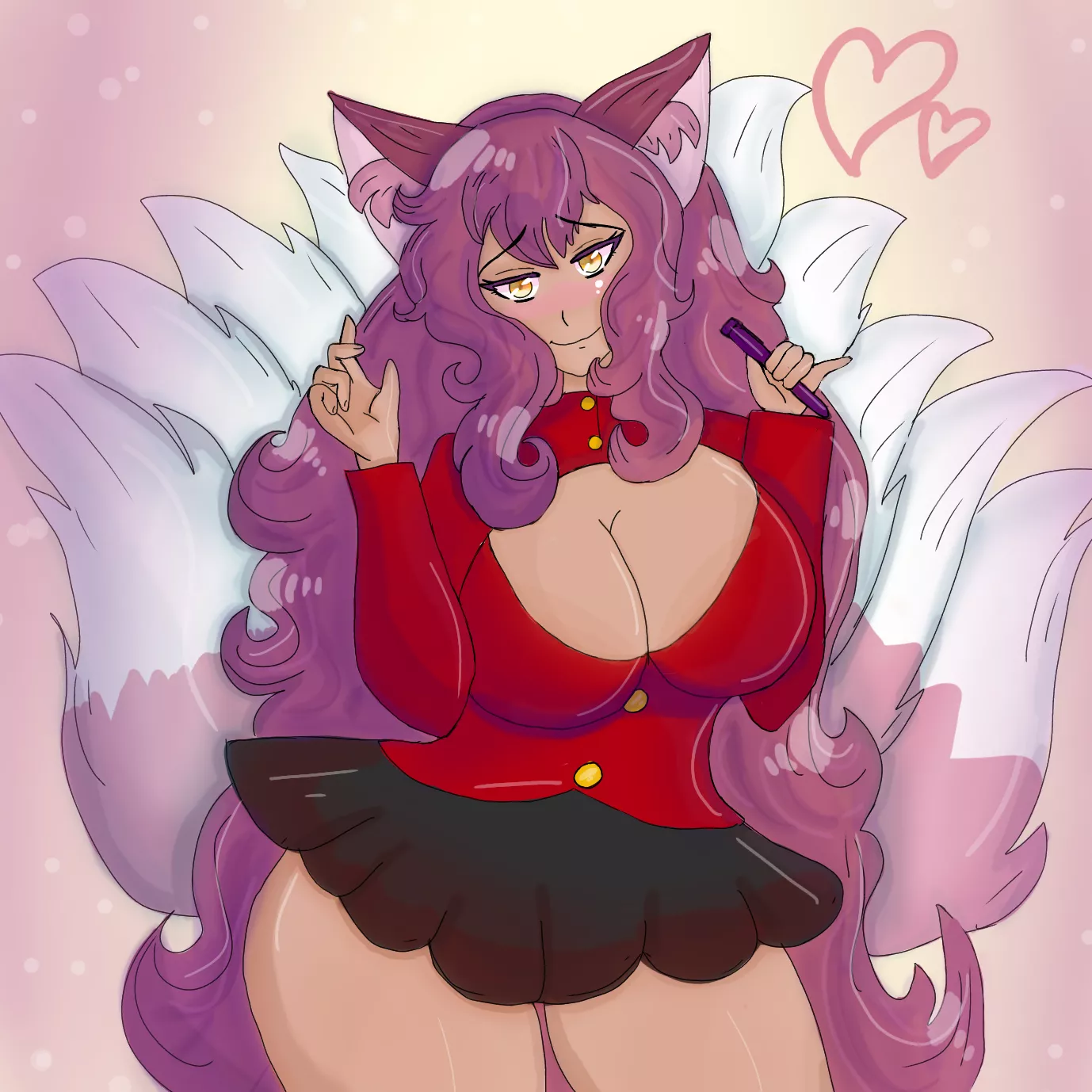 A Kitsune girl design I drew posted by Falloutmiku1028aj