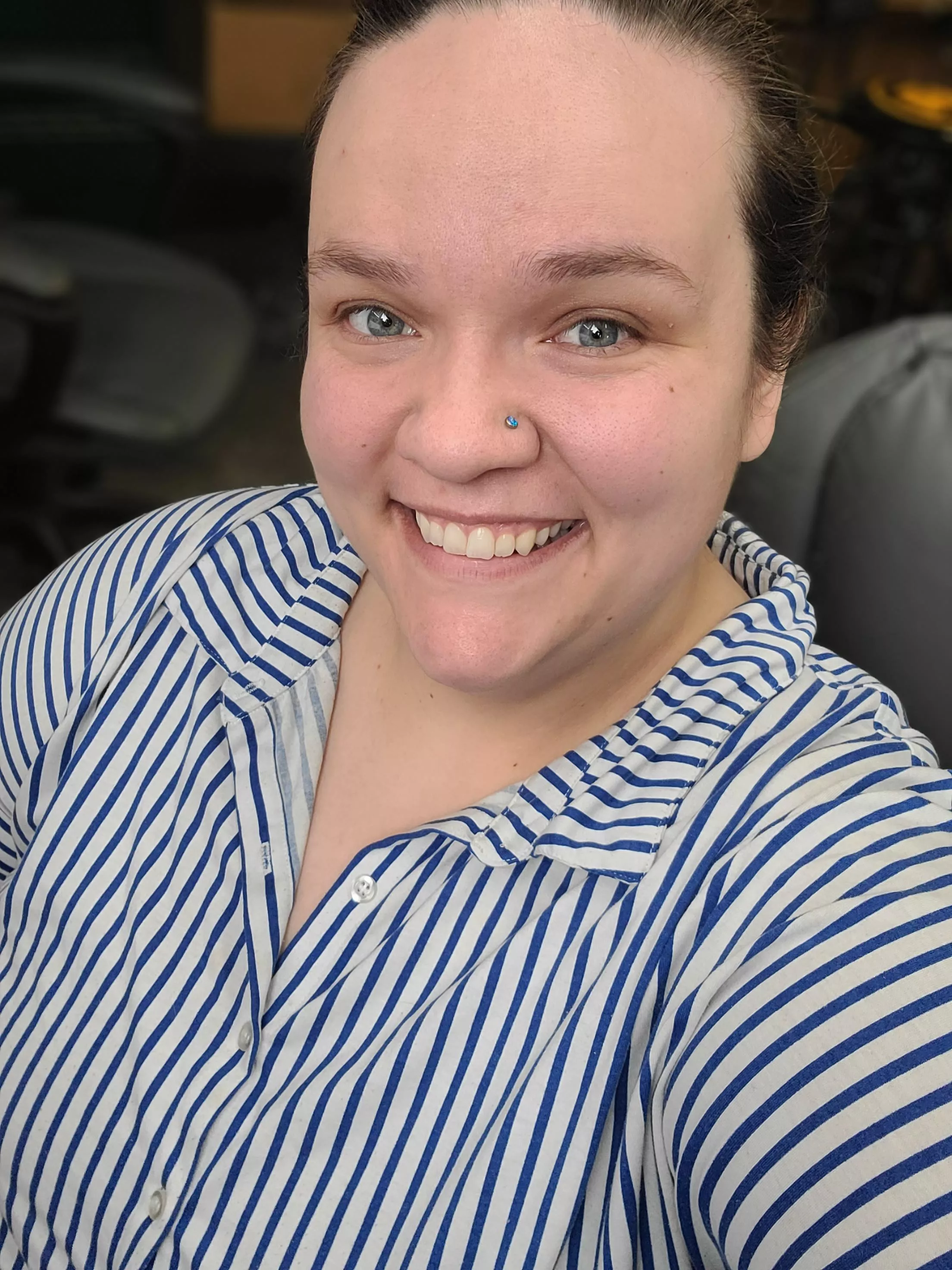 Blue is one o' my favorite colors to wear! posted by ToasterDee