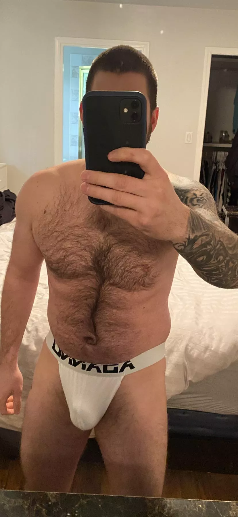 God hubby looks good with his new jock💜🤤🤤 posted by kinkycancouple69