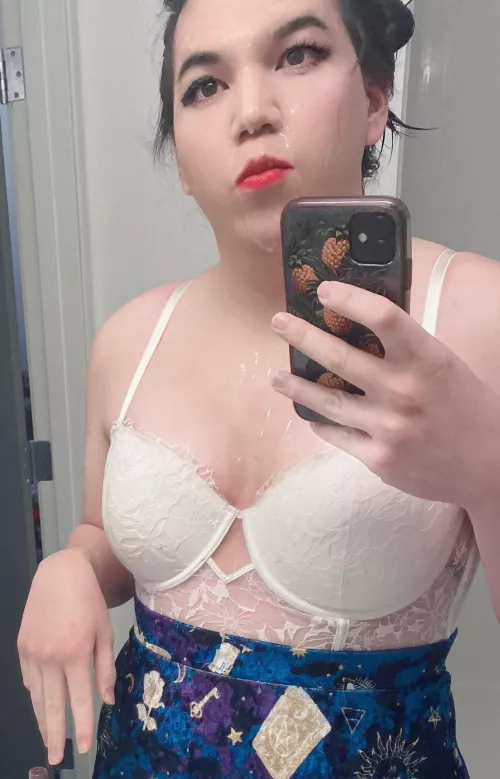 I always seem to end up with cum on my face 😜 by Space_and_Thyme