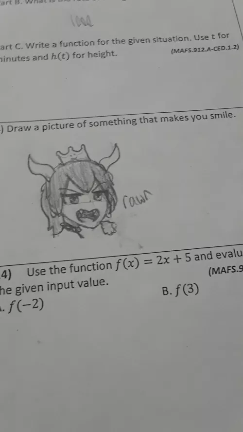 i drew bowsette on my math test by Strict-Sir4082