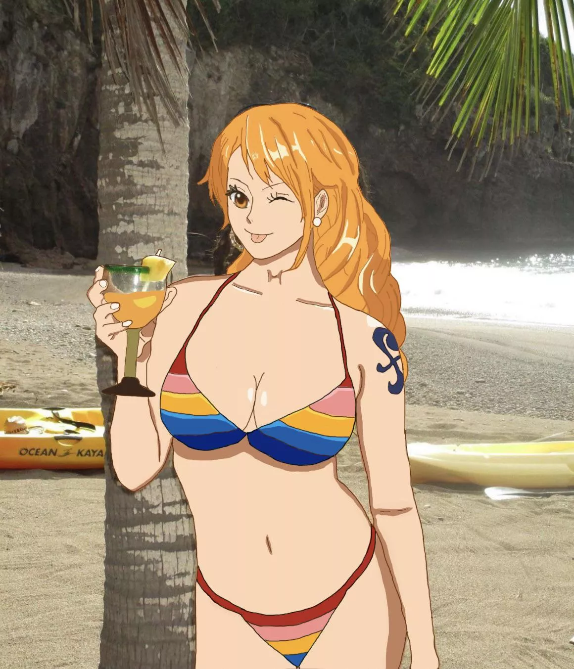 I drew Nami as a model (OC) posted by Reddit4asking