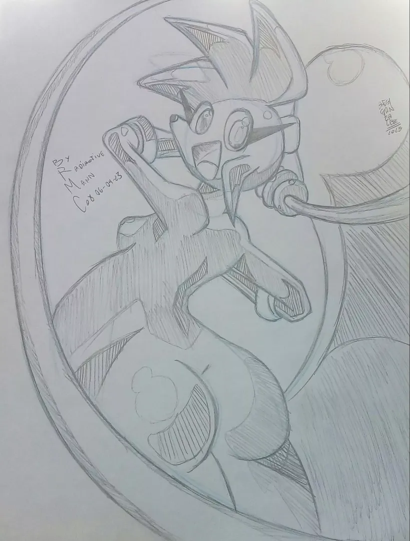 I was bored and I wanted to do this quick drawing Spaicy by the artist Loulou Valenzuela (LoulouVZ) but while pregnant. Follow me on me Furaffinity xD: *https://www.furaffinity.net/user/amazonrider/ by RadiactiveMannCox