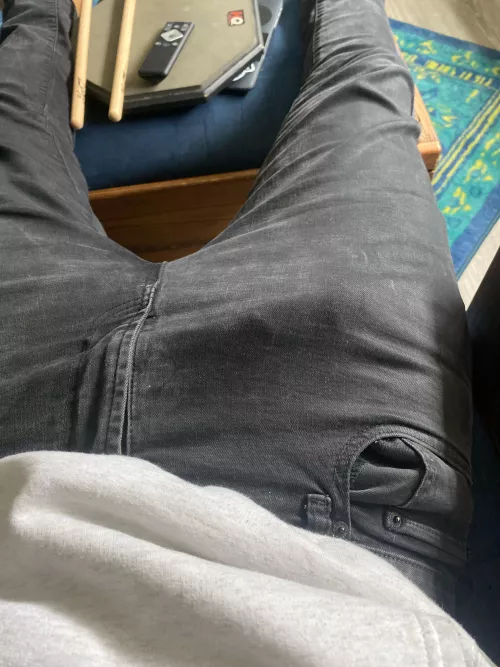 In black jeans by ThisFloorIsSlippy