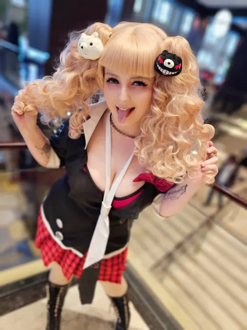 Junko Enoshima cosplay by me (Ophelia Cyber) by OpheliaCyber