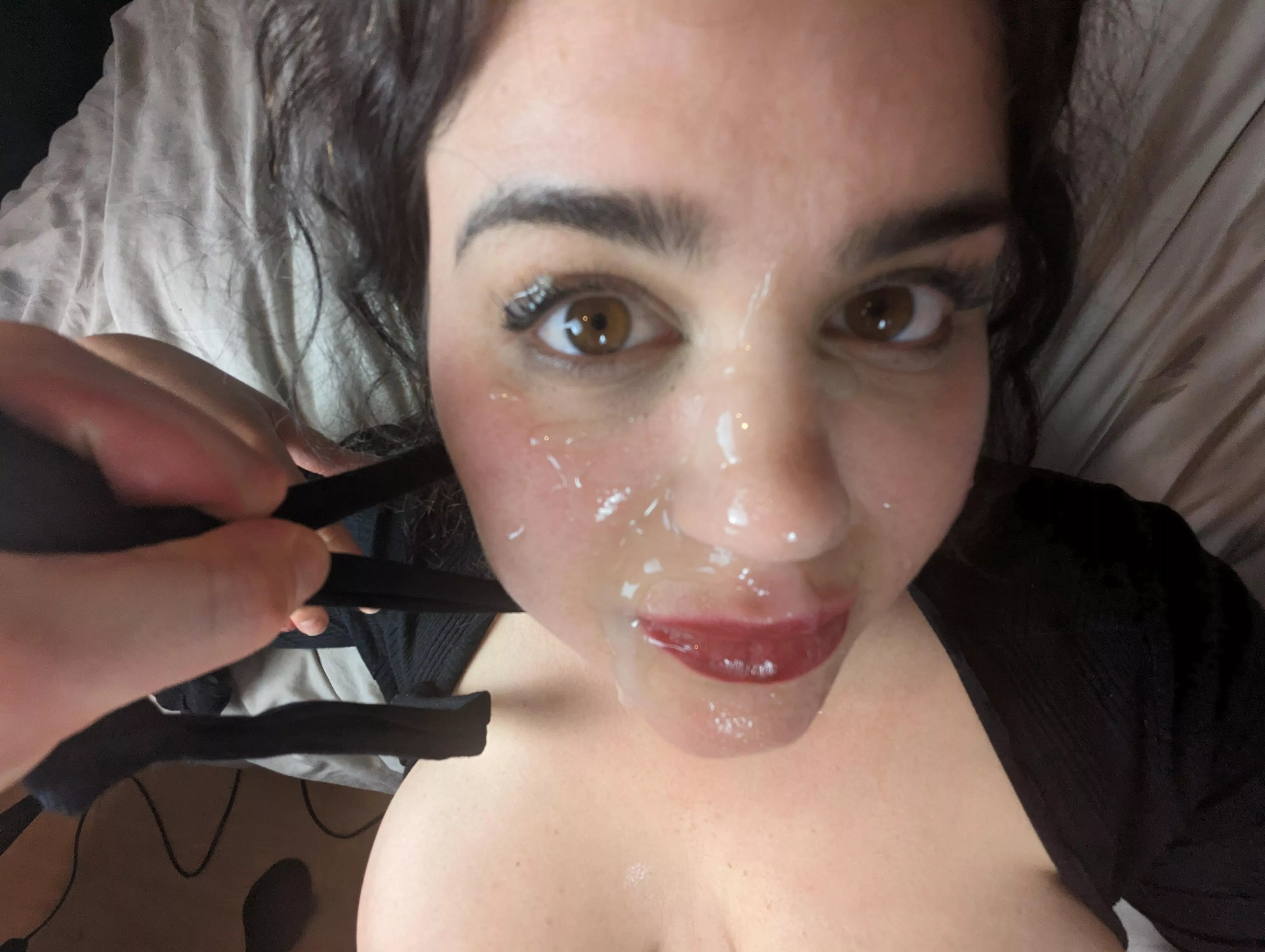 Little selfie after some rough fun posted by Mushroomdreamzzz