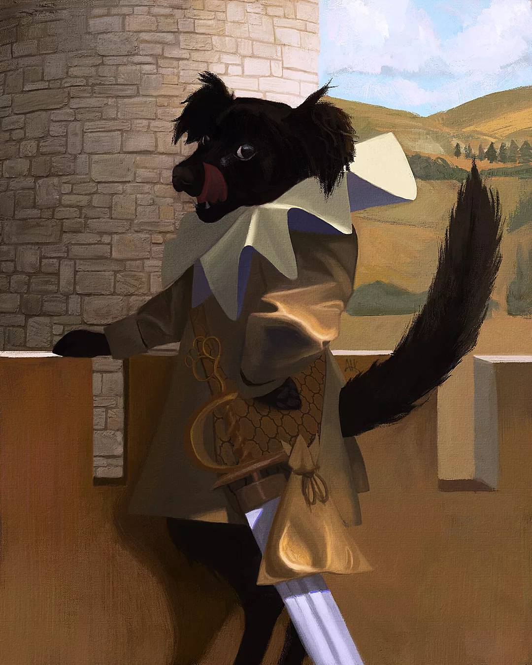 Luna, artwork by me. posted by adell14