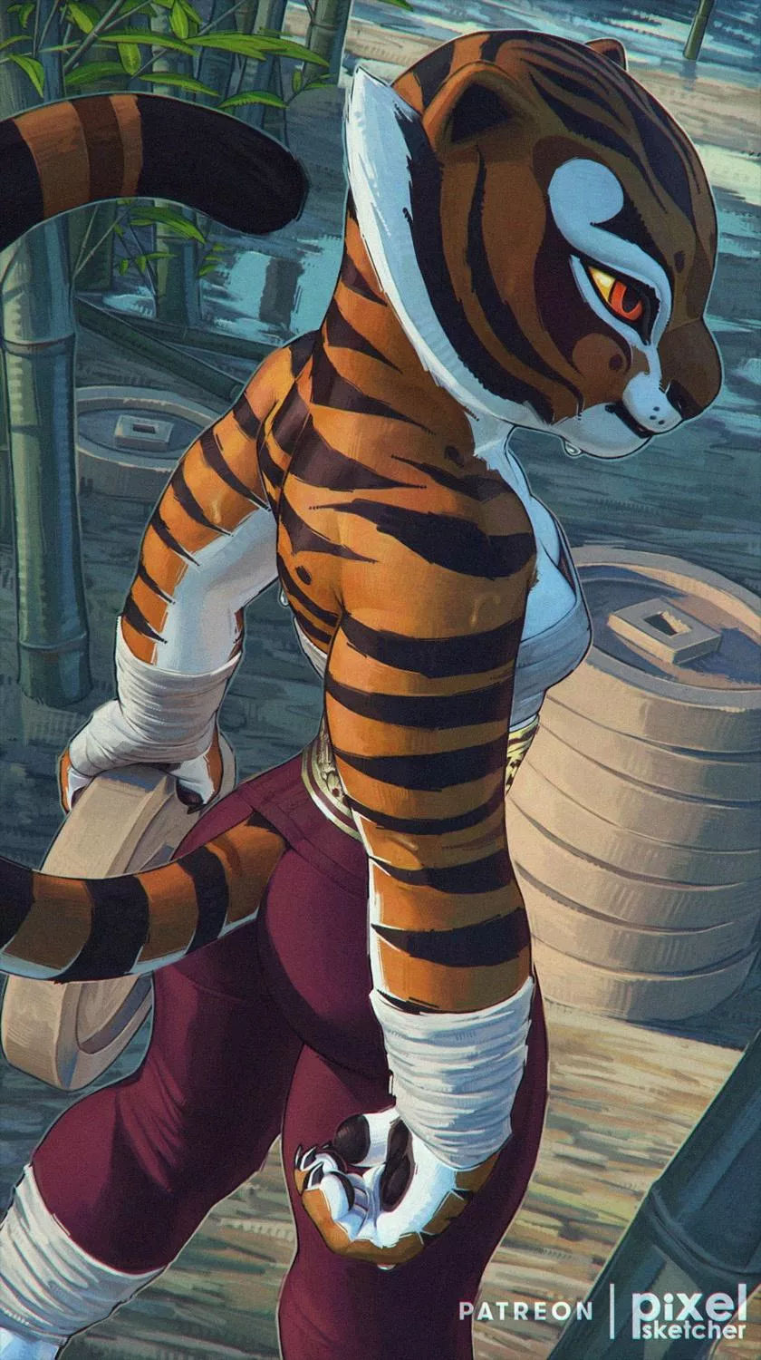 Master Tigress (@pixelsketcher1) [Kung Fu Panda] posted by TheTMoneyMan