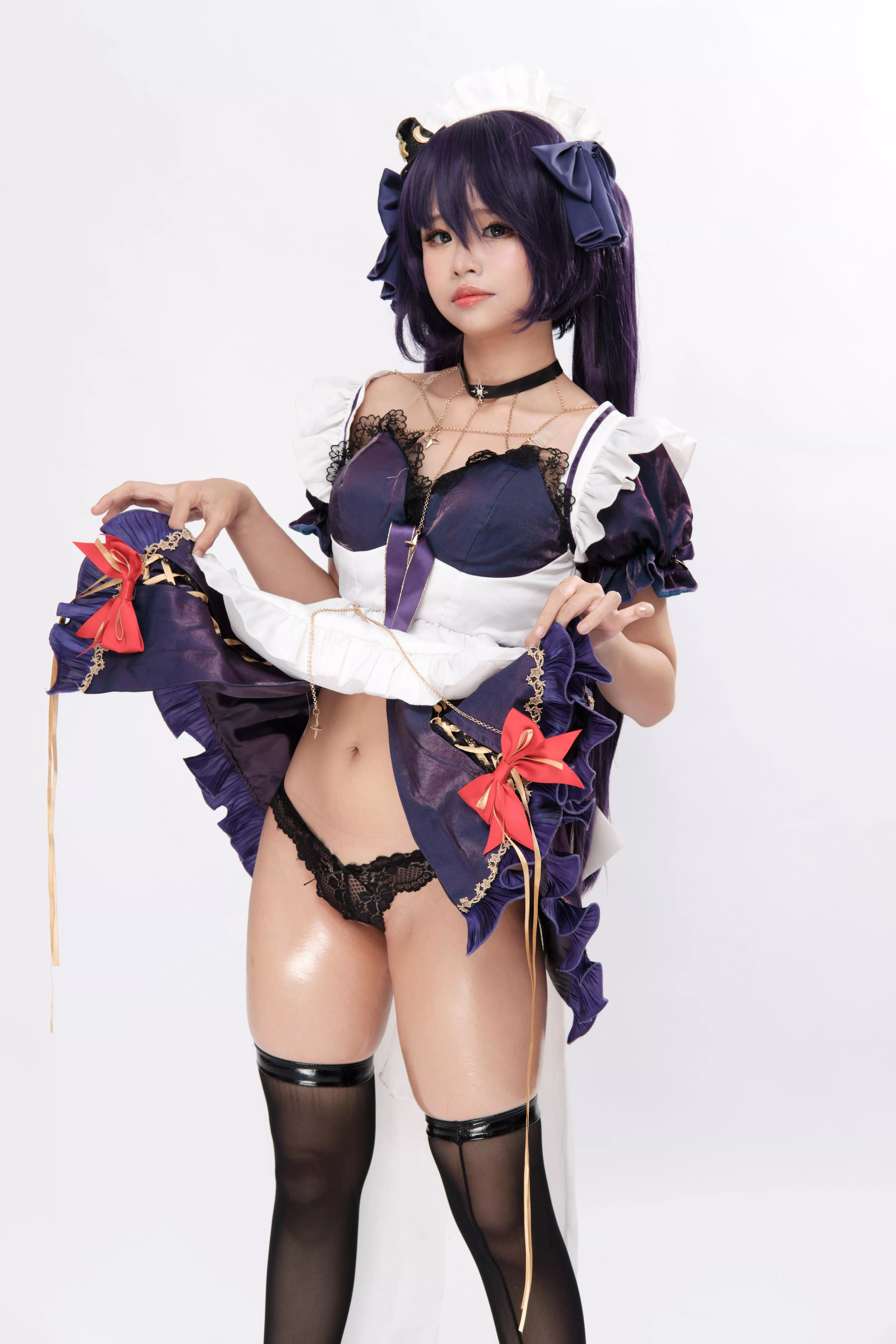Mona Maid from Genshin Impact by Hazamiin_cos posted by hazamiin_cos