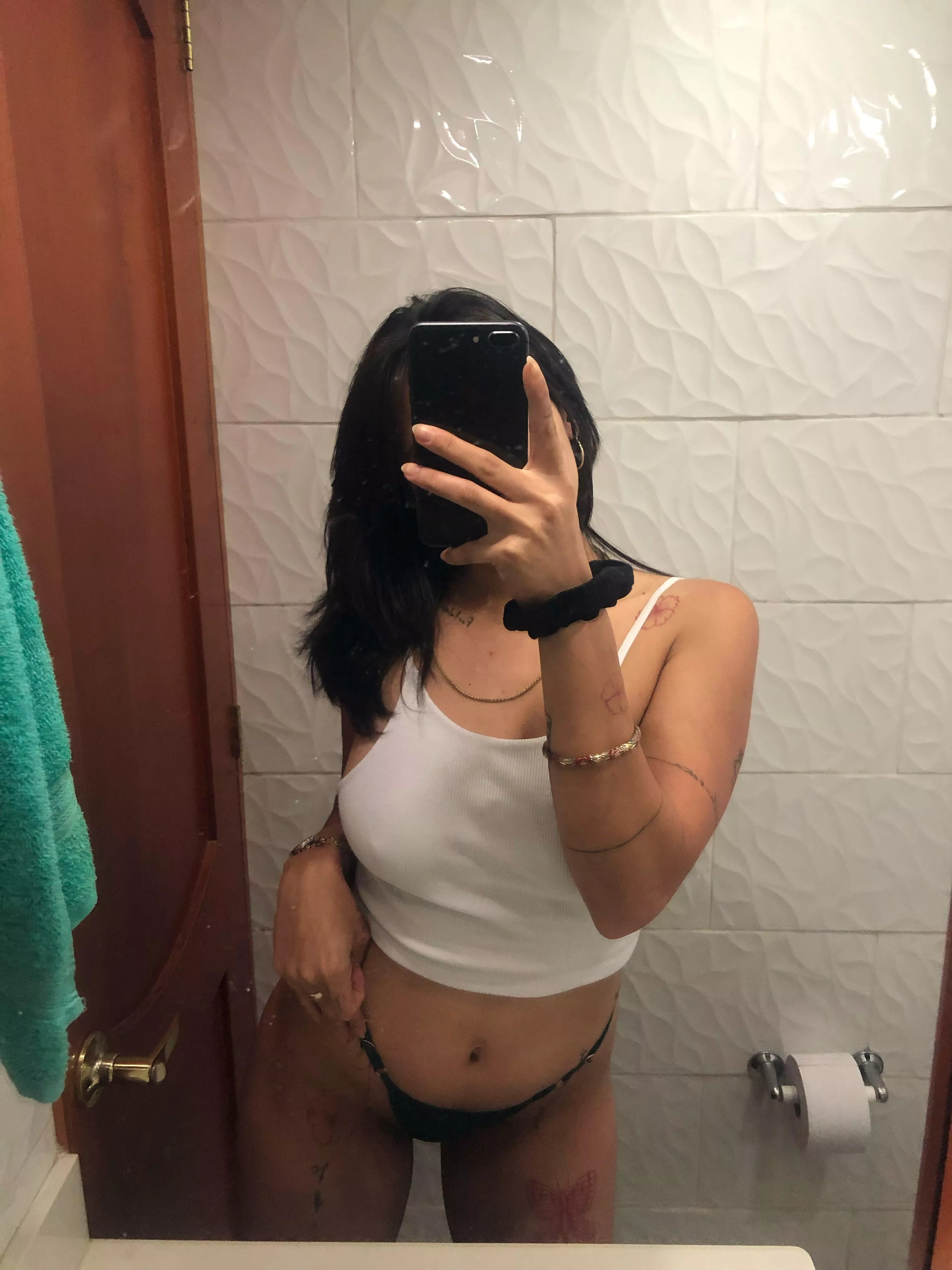 My mirror is as dirty as I am 😏 posted by Free_Worker6073