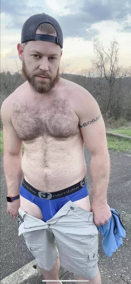 Ready to pitch a tent by JakdDad