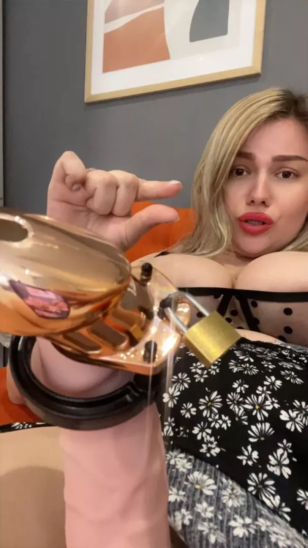 Sissy... are you ready for me to use this cage on your cock and my dildo on your tight ass? posted by BusinessInterview502